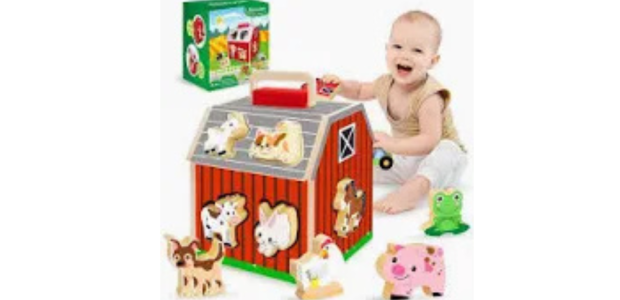 Dailyfunn Montessori Wooden Farm Toys